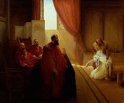 Francesco Hayez Valenza Gradenigo before the Inquisition oil painting